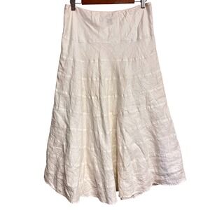 Lauren Ralph Lauren Cream Midi Skirt